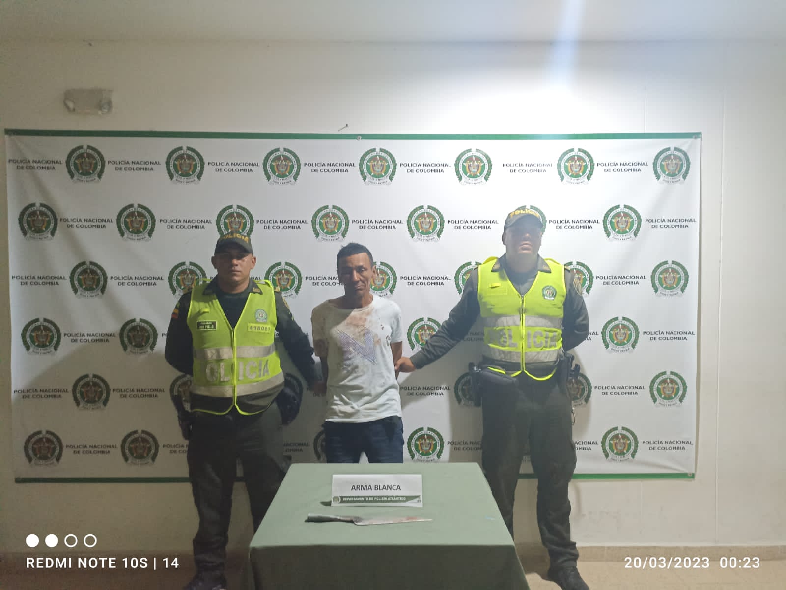 Policía capturó en flagrancia a una persona por el delito de ...